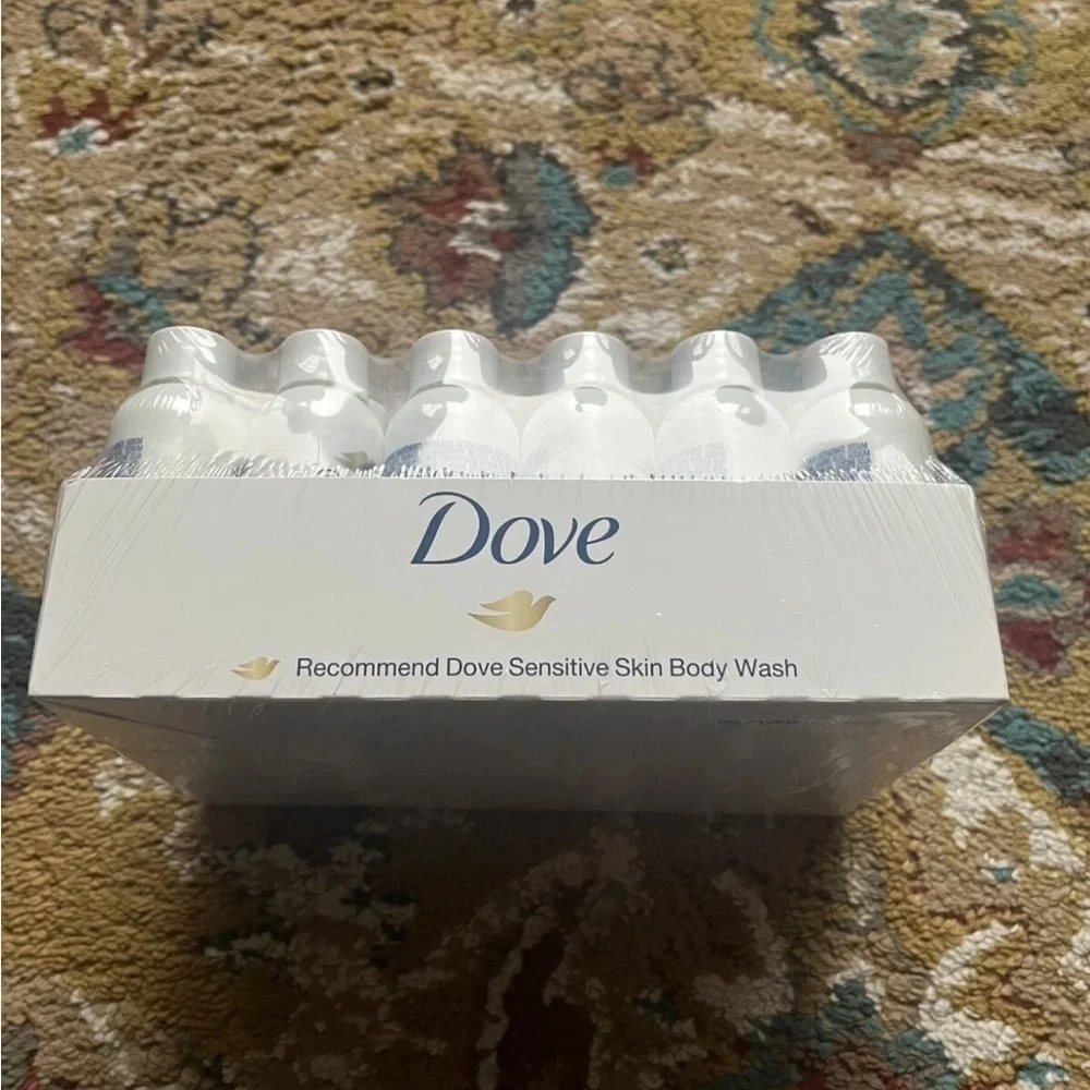 DOVE Sensitive Skin Body Wash Travel Size 1.8 oz Lot Of 24 Hypoallergenic NIB. - Picture 2 of 12